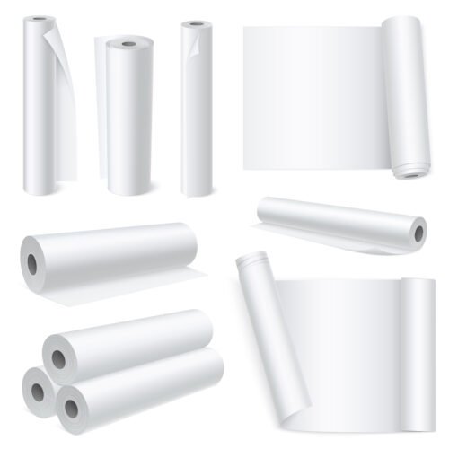 Scroll Paper Realistic Set B6